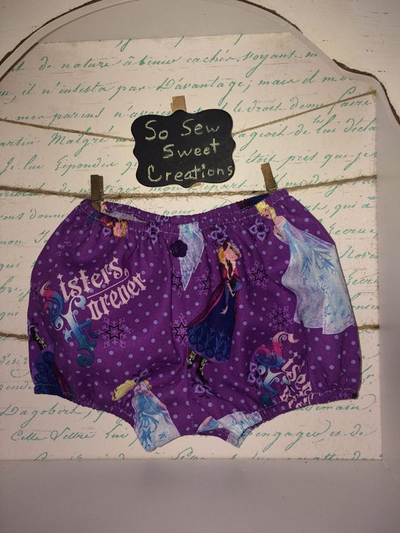 Elsa and Anna Sisters From Frozen Movie Baby Girl Bloomers Etsy