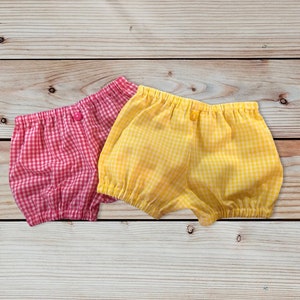 Gingham & Seersucker Bubble Shorts for baby,toddlers, n kids. Multiple colors and sizes to choose from. Bloomer style, Made to Order item image 3