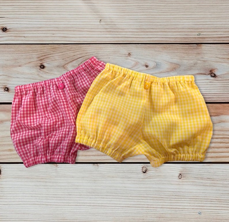 Gingham & Seersucker Bubble Shorts for baby,toddlers, n kids. Multiple colors and sizes to choose from. Bloomer style, Made to Order item image 3