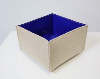 Custom made felt storage box, storage basket, interior