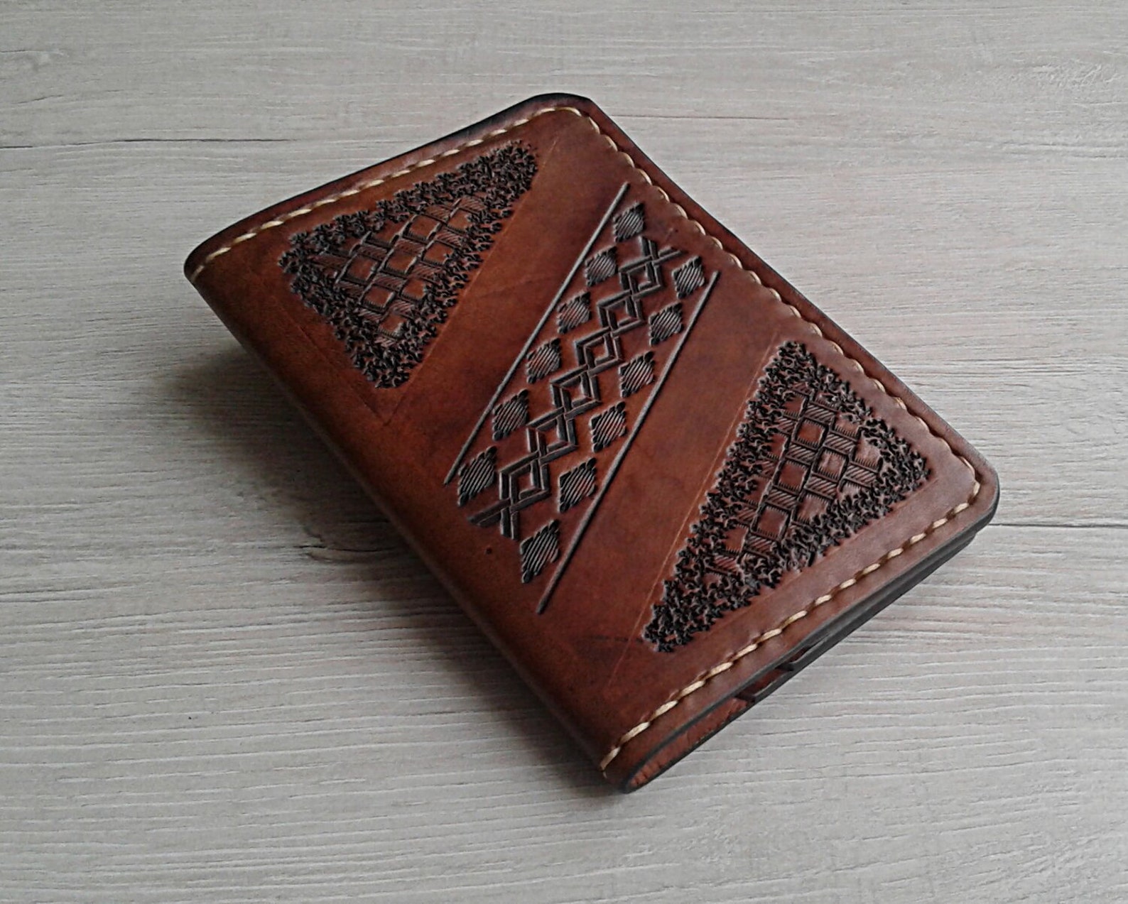 Passport cover / Handtooled leather passport holder / Etsy