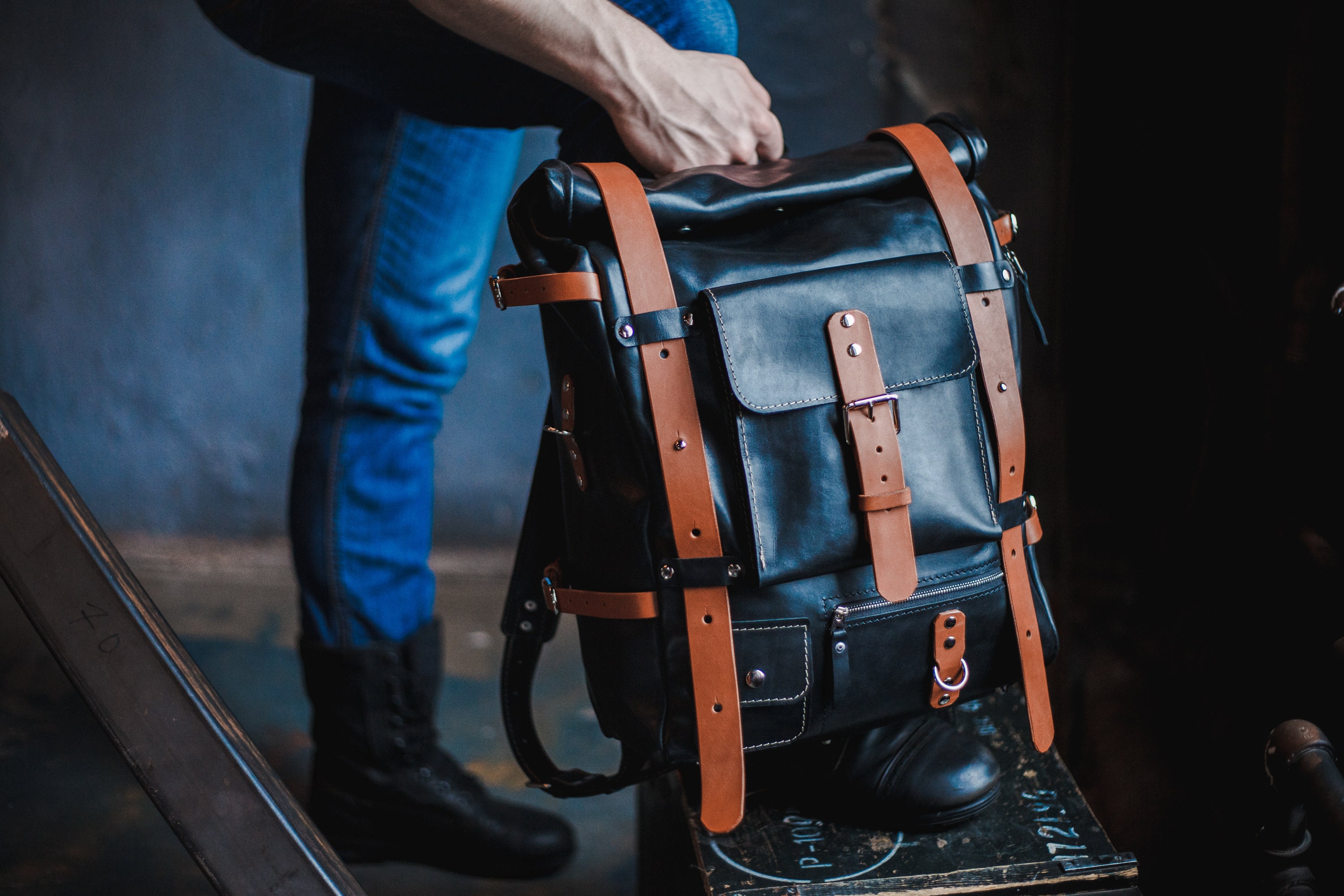leather backpack under $100