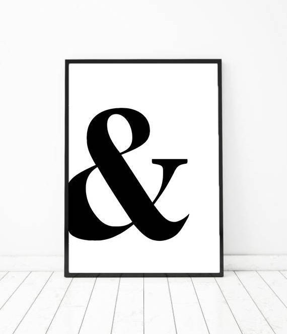Ampersand Print Ampersand Sign Printable Poster Ampersand - Etsy