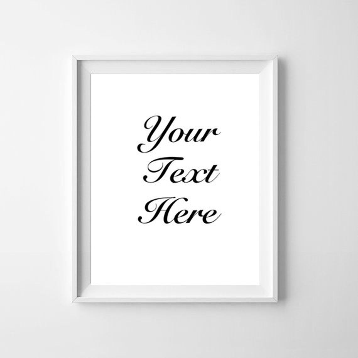 Personalized Poster, Custom Quote Print, Custom Text Print, Custom