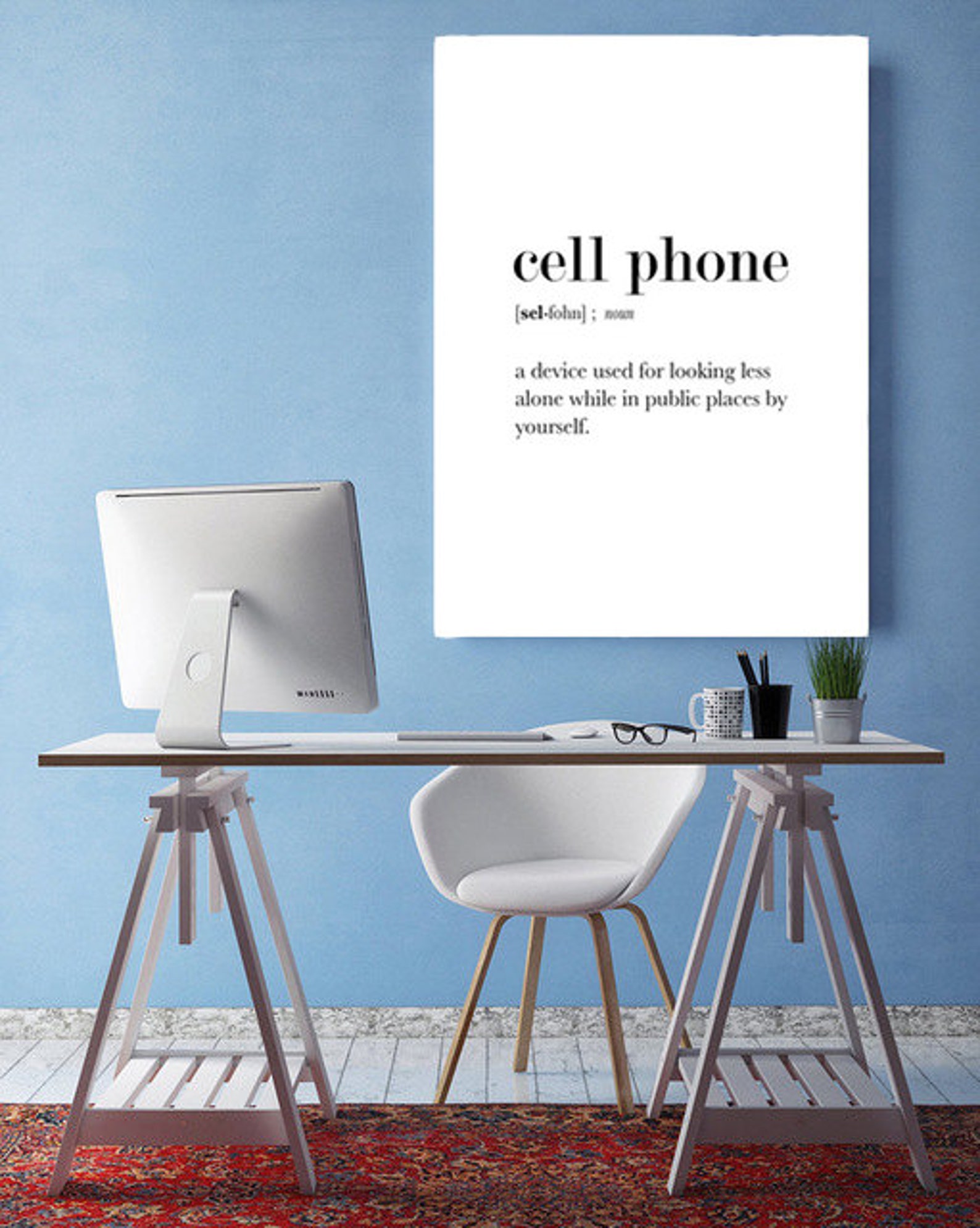 Phone Definition Print Definition Poster Cell Phone Wall Etsy