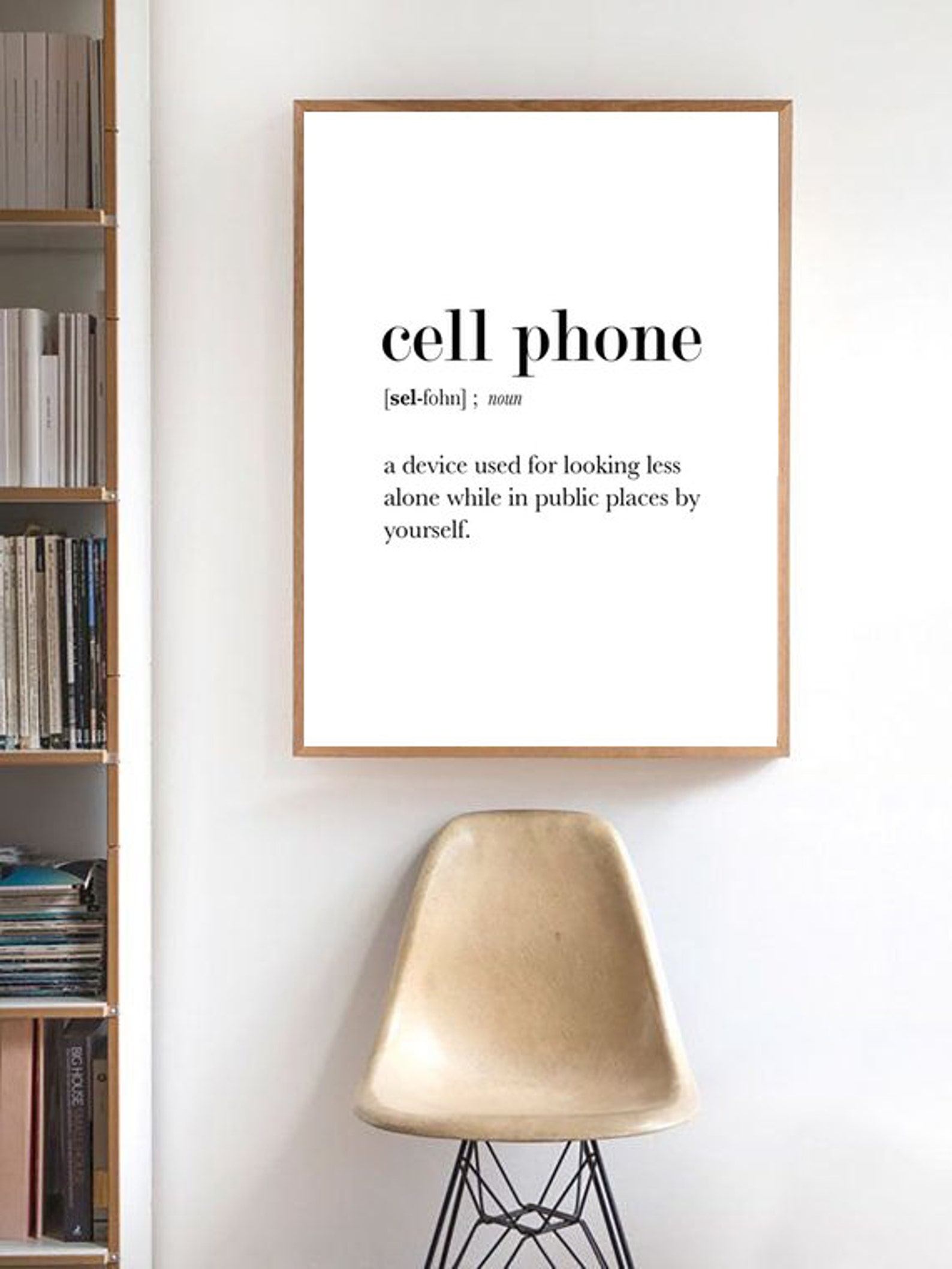 Phone Definition Print Definition Poster Cell Phone Wall Etsy