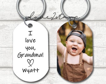 Premier cadeau grand-mère, nouveau cadeau grand-mère pour bébé, je t'aime grand-mère, porte-clé personnalisé grand-mère, cadeau fête des mères pour belle-mère
