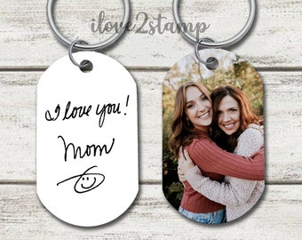 Handwriting Keychain, Handwriting Gift In Memory, Actual Handwriting Keychain, Engraved Handwriting Personalized, Handwriting Gift For Men