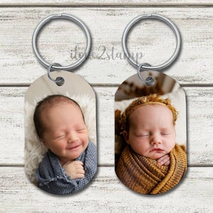 Double Sided Photo Keychain, Custom Picture Keychain, Personalized Gifts For Her, Mothers Day Gift From Kids, Mothers Day Gift For Nana