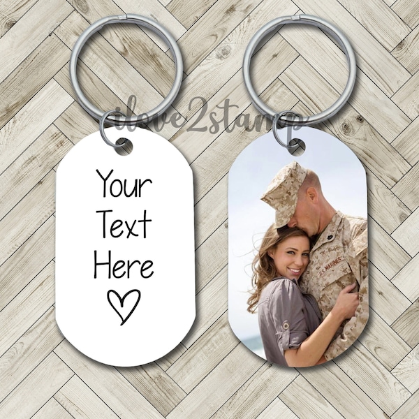 Deployment Gift For Boyfriend, Deployment Gift For Husband, Gifts For Military Deployed, Deployment Keychain, Personalized Military Dog Tag