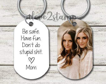 Be Safe Have Fun Schlüsselanhänger, New Fahrer Geschenk, 16.Geburtstagsgeschenk Mädchen, Sweet Sixteen Geburtstag, Geschenk für Tochter im Teenageralter, Geschenk für Sohn im Teenageralter