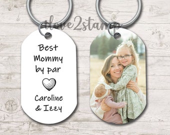 Best Mom By Par Keychain, Golf Gift For Mom, Mothers Day Golf Gift, Personalized Mommy Gift, Mom Golfer Birthday Gift, Golf Gifts For Women
