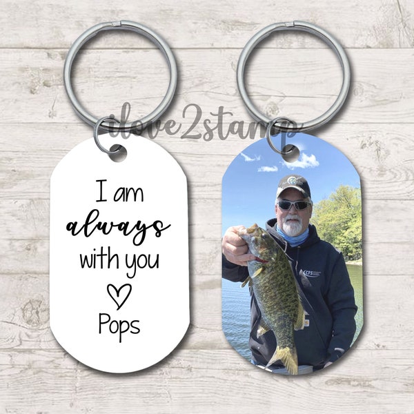I Am Always With You Memorial Keychain, In Memory of Gift, Loss of Loved One Gift, Memory Keepsake, Picture Keychain, Parent Loss Sympathy