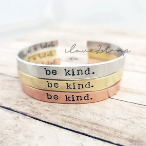 Be Kind Of A Bitch Bracelet, Be Kind Jewelry, Be Kind Of A Bitch, Gift For Sarcastic Friend, Affirmation Gift, Secret Message Bracelet image 1