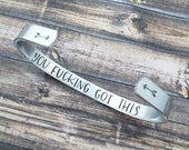 You Fucking Got This Bracelet, Be Brave Bracelet, Uplifting Jewelry, Be Strong Gift, You Got This Bracelet, Keep Going, I Believe In You
