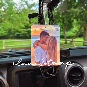 Custom Car Air Freshener Double Sided, Car Scent, Custom Car Freshie, Personlized Car Accessories, Cute Car Air Freshener with Picture