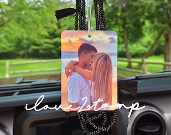 Custom Car Air Freshener Double Sided, Car Scent, Custom Car Freshie, Personlized Car Accessories, Cute Car Air Freshener with Picture