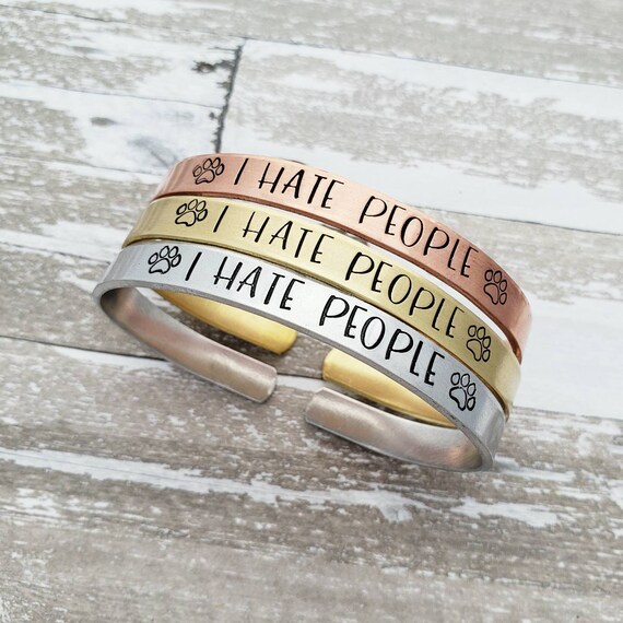 Ich Hasse Menschen Armband Tier Liebhaber Geschenk Verruckte Etsy