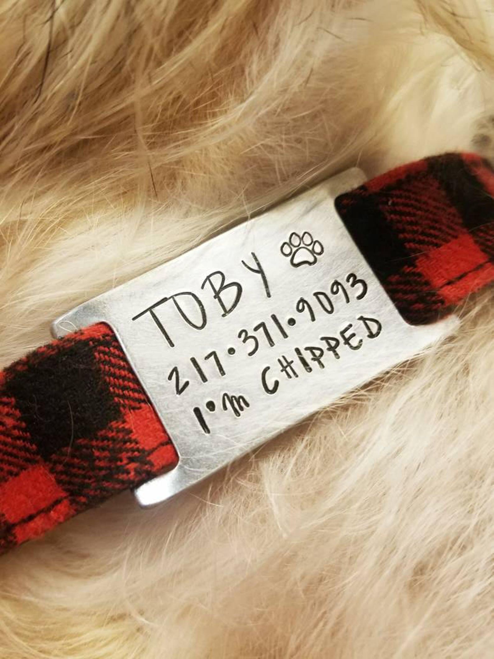 Silent Dog Tag Quiet Pet ID Tag Slide on Collar I'm Etsy