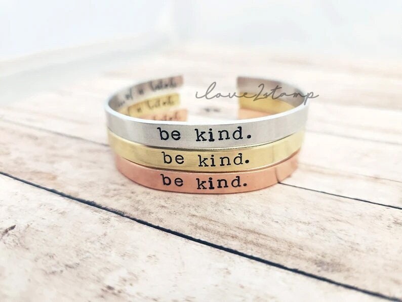 Be Kind Of A Bitch Bracelet, Be Kind Jewelry, Be Kind Of A Bitch, Gift For Sarcastic Friend, Affirmation Gift, Secret Message Bracelet image 1