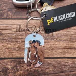 Benutzerdefiniertes Bild Schlüsselanhänger, personalisierte Schlüsselanhänger für Freund, Weihnachtsgeschenk für sie, beste Weihnachtsgeschenke unter 20, beste Geschenke für ihn Bild 5