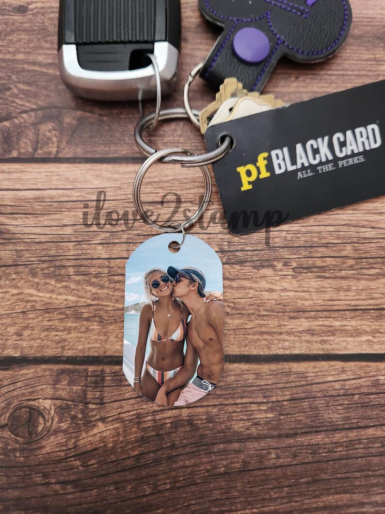 Benutzerdefiniertes Bild Schlüsselanhänger, personalisierte Schlüsselanhänger für Freund, Weihnachtsgeschenk für sie, beste Weihnachtsgeschenke unter 20, beste Geschenke für ihn Bild 5