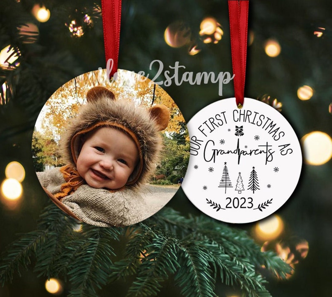 First Christmas as Grandparents Ornament 2023, Grandparents First Christmas Ornament