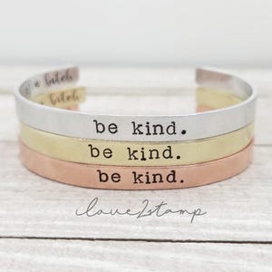 Be Kind Of A Bitch Bracelet, Be Kind Jewelry, Be Kind Of A Bitch, Gift For Sarcastic Friend, Affirmation Gift, Secret Message Bracelet