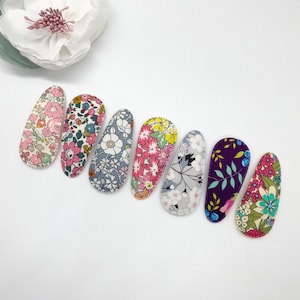 Girl hair clips, Liberty of London, barrette clips, baby hair clips, hair accessories, toddler hair clips, nonslip snap clips,L102