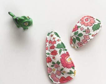 Liberty London Fabric Hair Clips: Baby Toddler Non-Slip Barrettes
