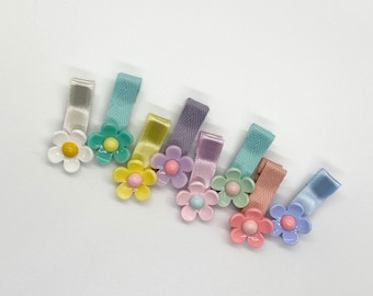 Flower Baby Hair Clip: Non-Slip Barrettes, Fully Lined