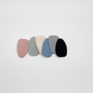 Pastellfarbene Stoff-Baby-Haarspangen: Mini-Haarspange