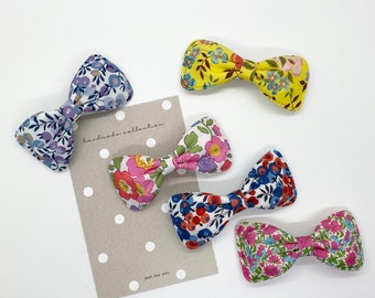 Liberty of London Hair Barrette: Floral Fabric Clip, Handmade