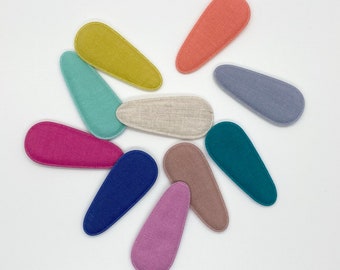 Girl hair clips, hair clip, barrette clips, baby hair clips, hair accessories, toddler hair clips, nonslip snap clips, Linen snap clips