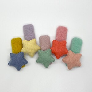 Pastell Stern Haarspangen: Rutschfeste Snap Haarspange, Baby Kleinkind Zubehör