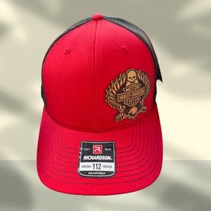 HD Eagle Hat with leather patch