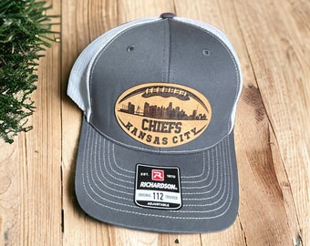 Gorra de Kansas City con parche de cuero