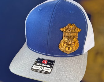 HD Police badge hat