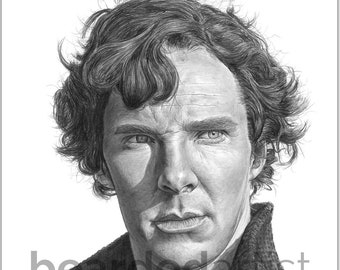Sherlock Holmes Fine Art - "The Game is Afoot" - Sherlock BBC Artwork - 11x17 Pencil Drawing Print