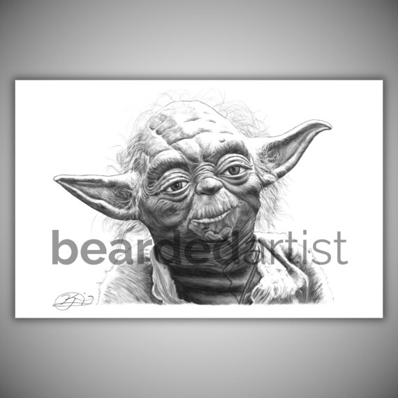 スターウォーズ マスターワーク スケッチカード（Yoda Pencil Drawing 