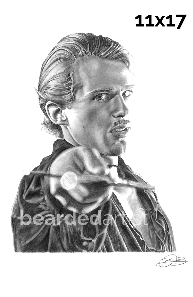 Download Graphite 8 5x11 Or 11x17 Print Drop Your Sword The Princess Bride Dread Pirate Westley Pencil