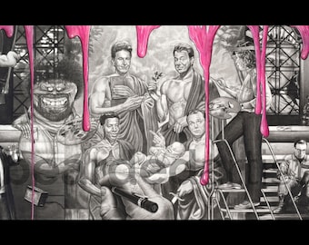 Ghostbusters 2 Fine Art - "Fettuccine's Opus" - Ghostbusters Classic Movie Art - 11x17 Pencil Drawing Print