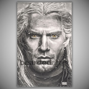 Geralt of Rivia Pencil Drawing: The Witcher Fine Art Print (11x17)