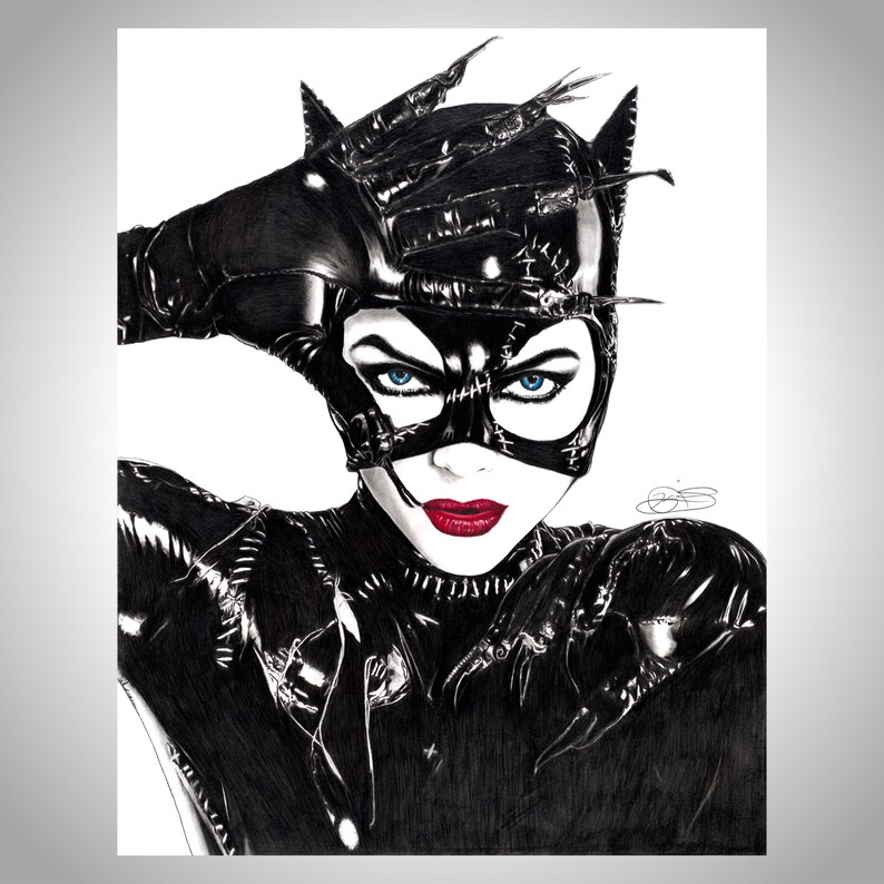 Download Catwoman Hear Me Roar 8 5x11 Or 11x17 Print Batman Returns Pencil Art Collectibles Delage Com Br