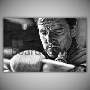 The Mandalorian Pencil Drawing - Din Djarin and Grogu Fine Art - &quot;Clan of Two&quot; - Star Wars Artwork - 11x17 Pencil Drawing Print