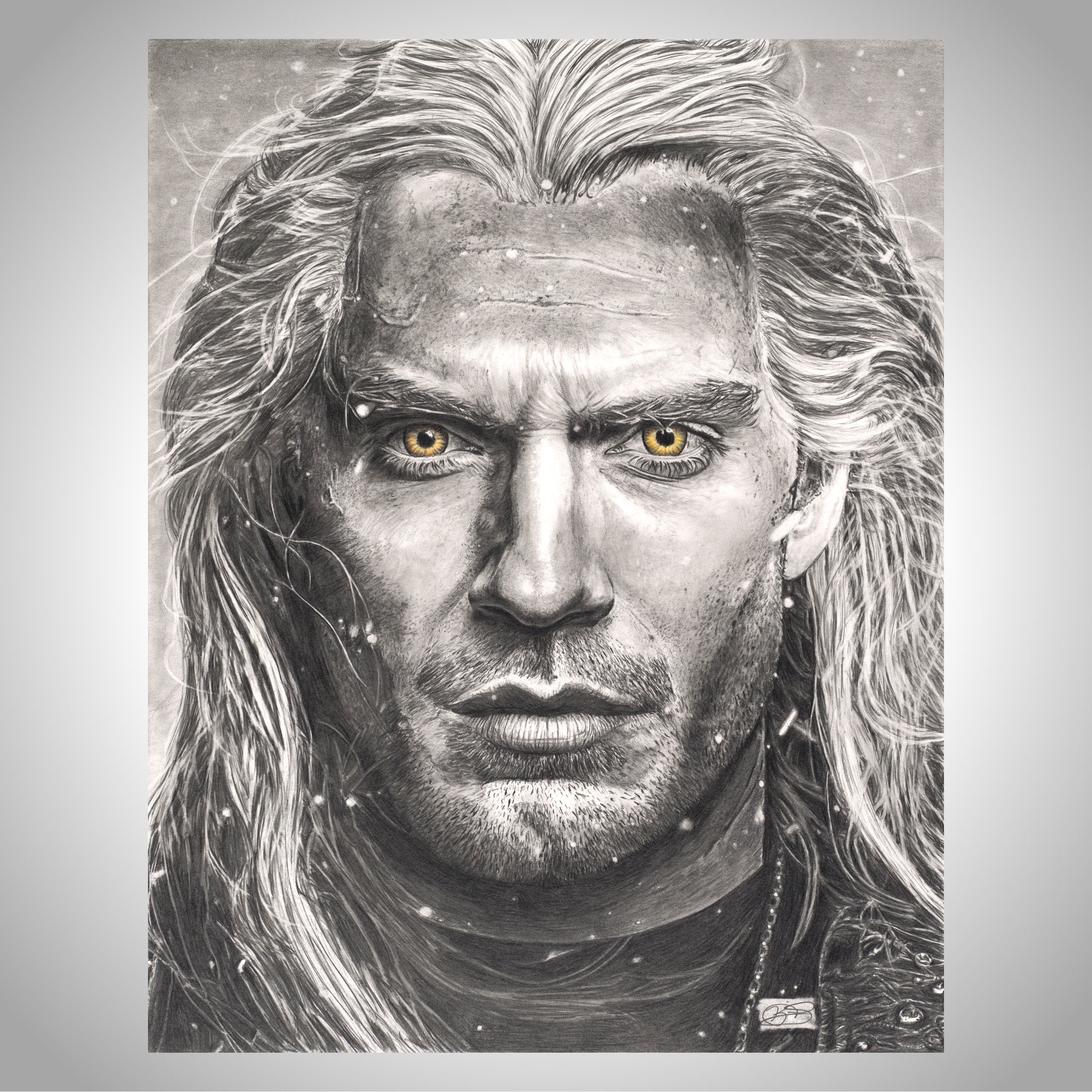 The Witcher video Game Drawing Print -  Hong Kong