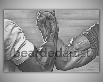 Pencil Pushin’ – Predator Pencil Drawing | 80s Action Movie Wall Art | Arnold Schwarzenegger Fan Gift