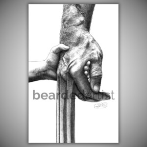 Handamantium – Wolverine and X-23 Pencil Drawing | Logan Wall Art | X-Men Graphite Portrait