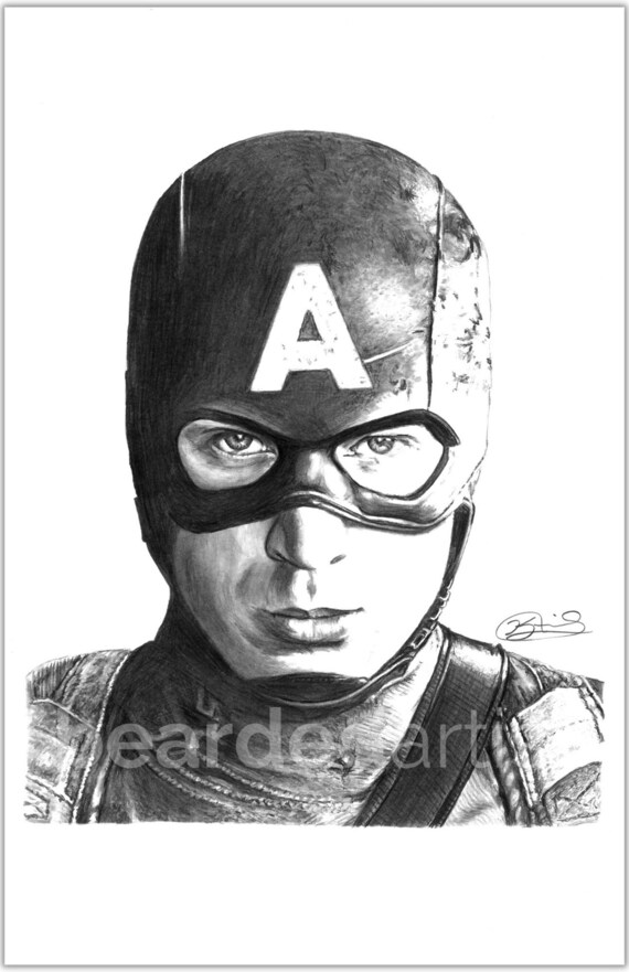 Captain America from the Avengers Fine Art