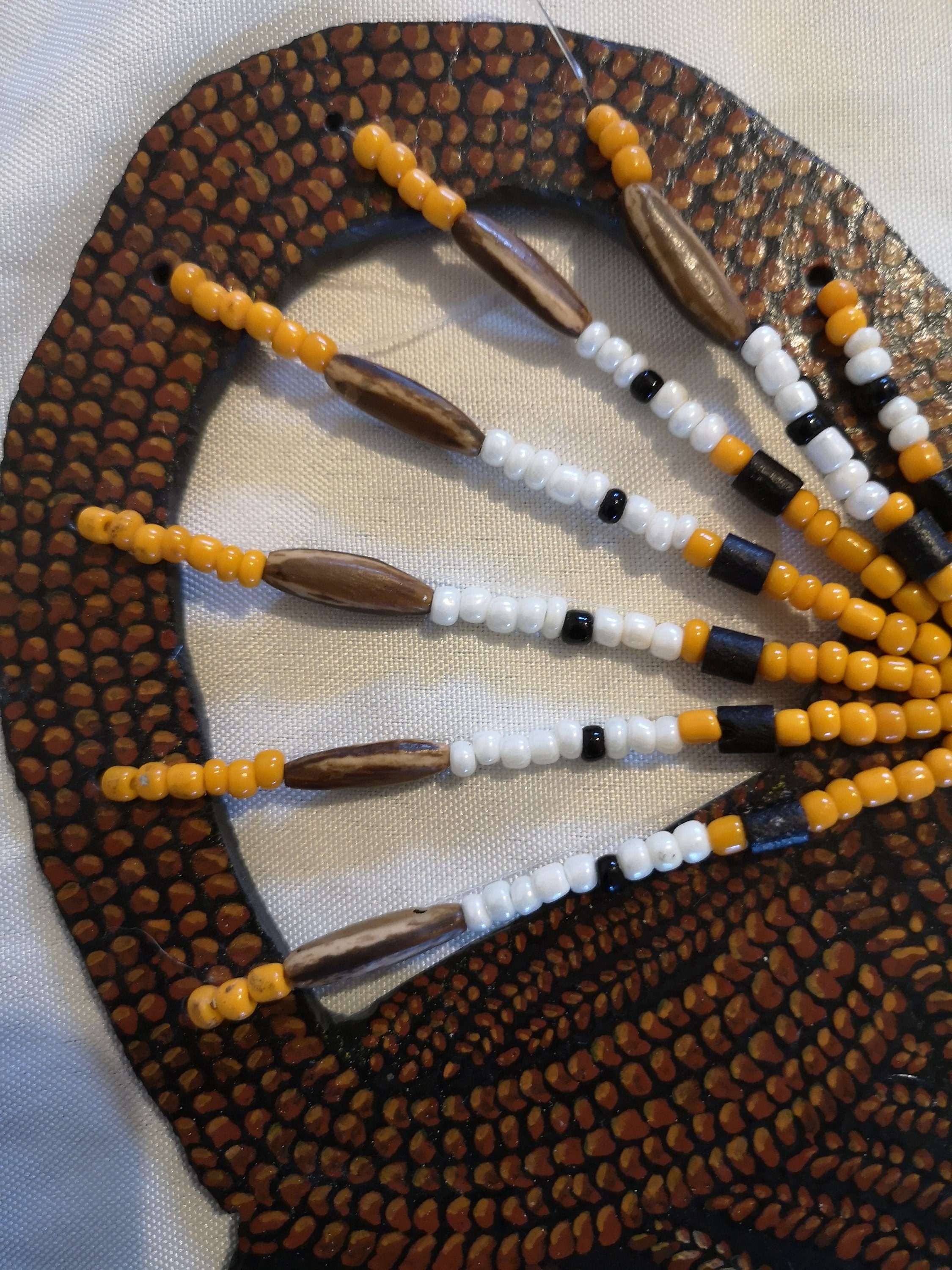 Portrait en Ardoise, Peinture Acrylique, Sira, Femme Peuhl